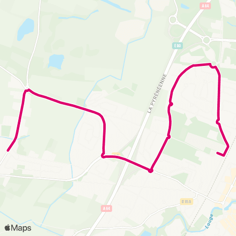 Tisséo Muret Gare SNCF - Cimetière / Muret Guyenne map
