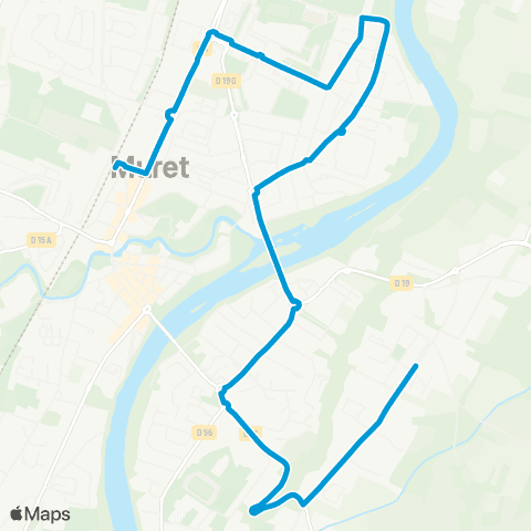 Tisséo Muret Gare SNCF - Parvis / Muret Côte des Bènes map
