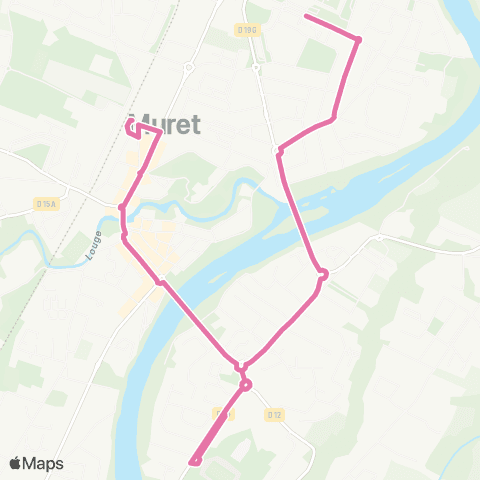 Tisséo Muret Gare SNCF - Parvis / Muret C.A.M. map