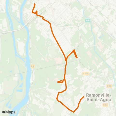 Tisséo Empalot / Gleyze-Vieille map