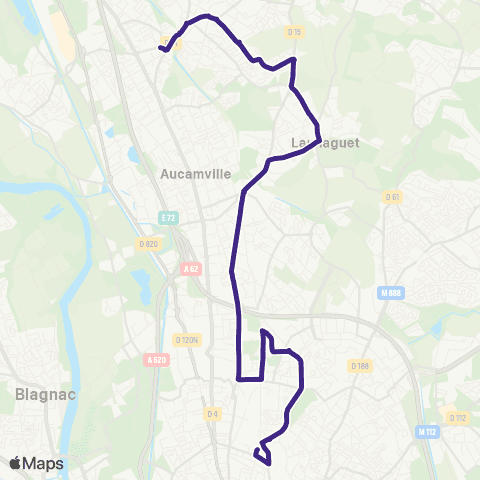 Tisséo Trois Cocus / St-Alban Centre Commercial map