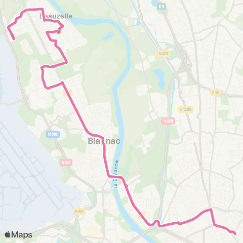 Tisséo Jeanne d'Arc / Aéroconstellation map