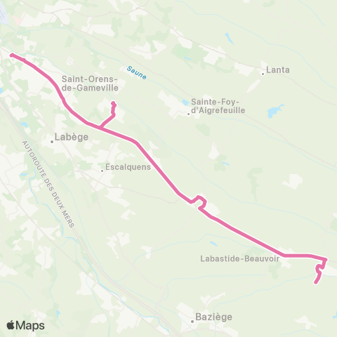 Tisséo Malepère / Varennes En Clavié map