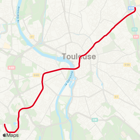 Tisséo Basso Cambo / Balma - Gramont map