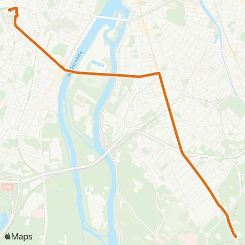 Tisséo Université Paul Sabatier / Arènes map