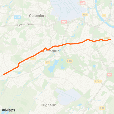 Tisséo Arènes / Plaisance Monestié map