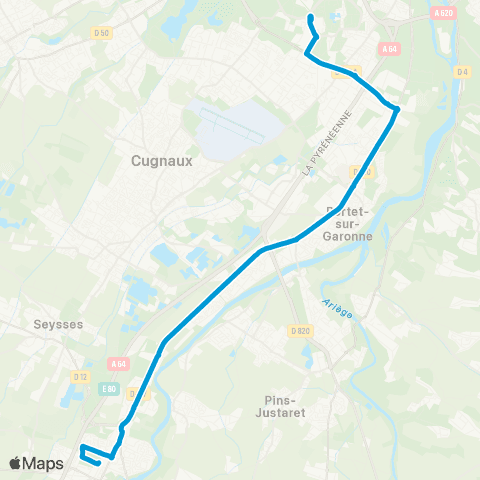 Tisséo Basso Cambo / Muret Gare SNCF - Cimetière map