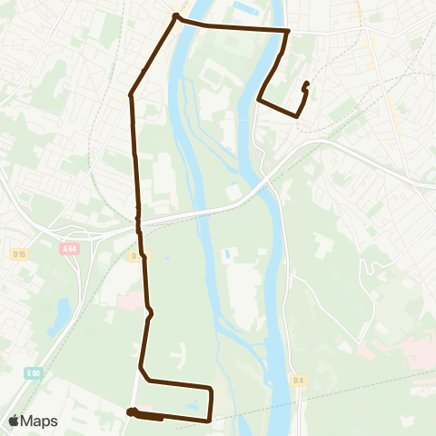 Tisséo Empalot / IUC map