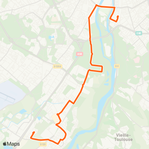 Tisséo Empalot / Portet Gare SNCF map