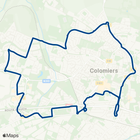 Tisséo Colomiers Gare SNCF / Colomiers Gare SNCF map