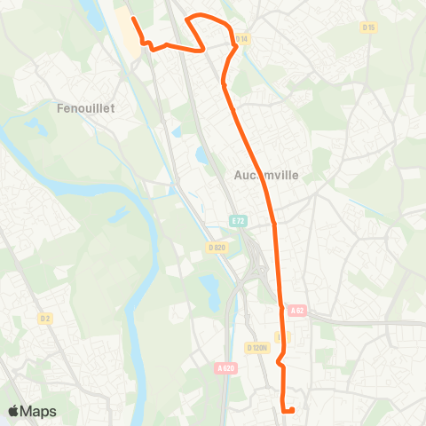 Tisséo La Vache / Fenouillet Ctre comm. - Entrée N. map