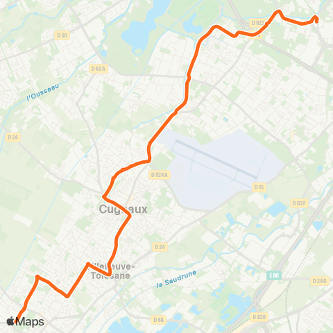 Tisséo Basso Cambo / Frouzins Complexe Sportif map