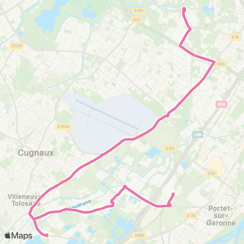 Tisséo Basso Cambo / Portet Gare SNCF map