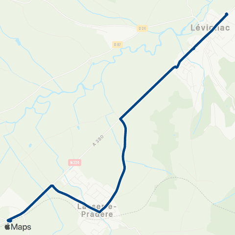 Tisséo Lévignac Ancienne Gare / Mérenvielle Gare map