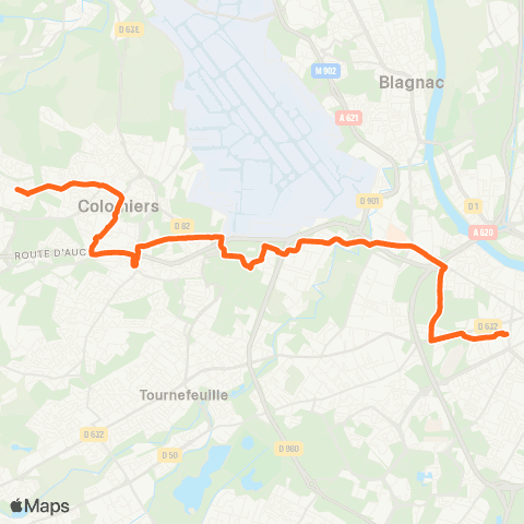 Tisséo Arènes / Colomiers Lycée International map
