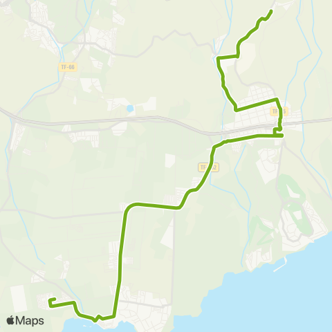 TITSA Granadilla San Miguel Aldea Blanca las Chafiras el Fraile map