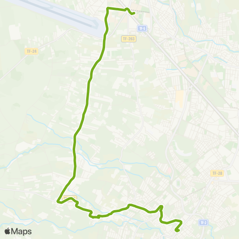 TITSA La Laguna Barranco Grande por Llano del Moro map