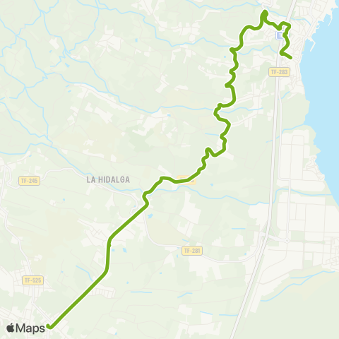 TITSA Güimar Candelaria por Tf28 map