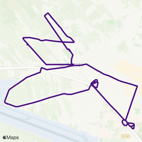 TITSA Intercambiador Laguna San Lázaro Camino Tornero las Gavias San Benito Trinidad Intercambiador map