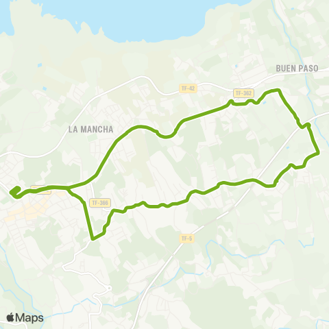 TITSA Icod de los Vinos Santa Bárbara map