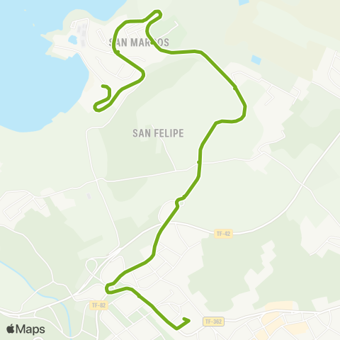 TITSA Icod de los Vinos Playa San Marcos map
