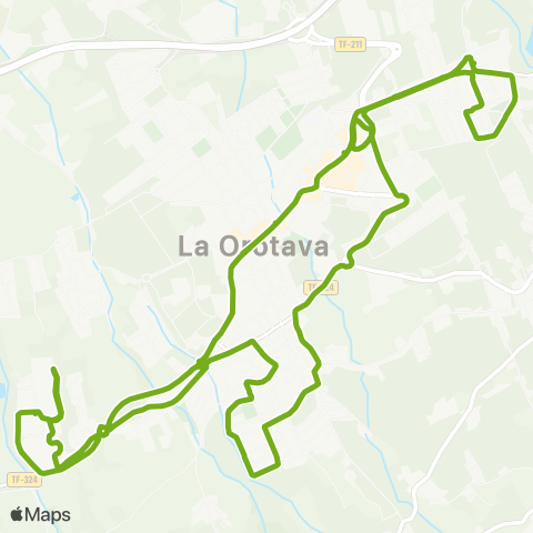 TITSA Las Dehesas San Antonio la Piedad las Dehesas map