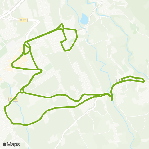 TITSA Las Dehesas la Florida Camino Polo la Piedad las Dehesas map