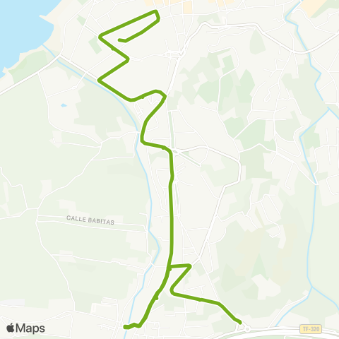 TITSA Plaza Reyes Católicos Plaza del Charco Mercado la Vera map