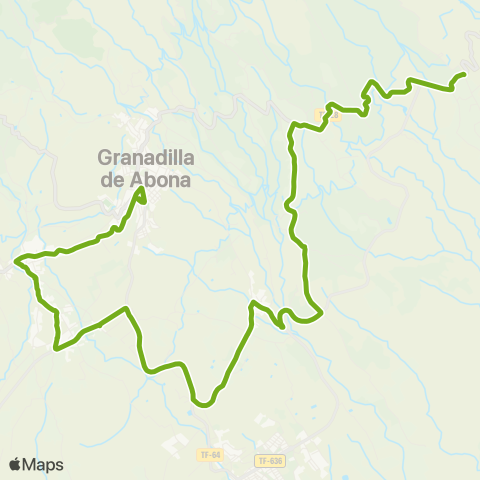 TITSA Chimiche los Blanquitos Instituto Granadilla map