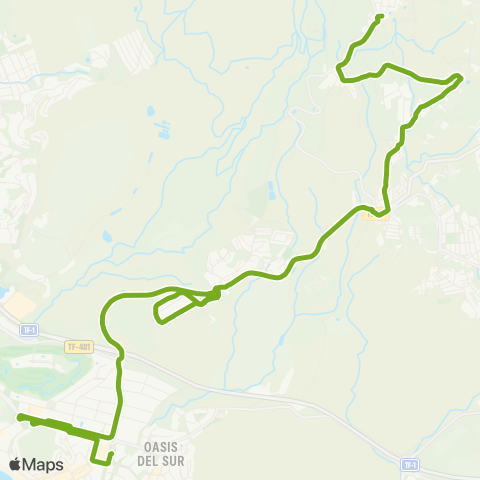 TITSA Arona la Sabinita la Camella Chayofa los Cristianos map