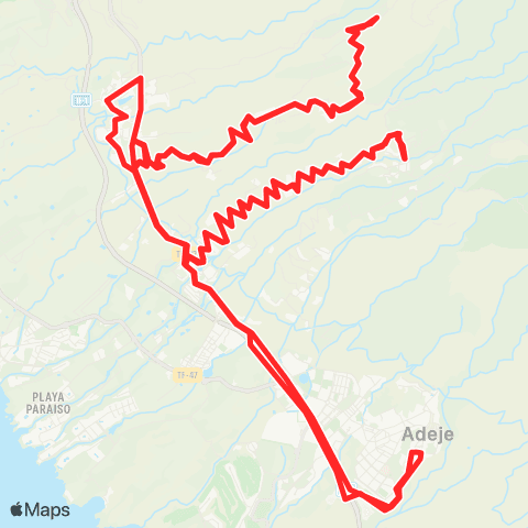 TITSA Circular el Cerco Taucho Tijoco map