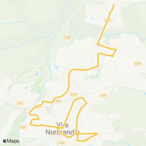 Tiva Mobilité - Scolaire Scolaire Intra-Vire map