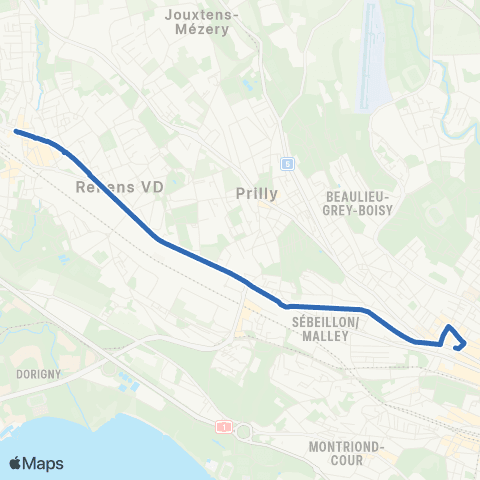 tl - Transports publics lausannois Renens VD, 14 Avril - Lausanne, Chauderon map