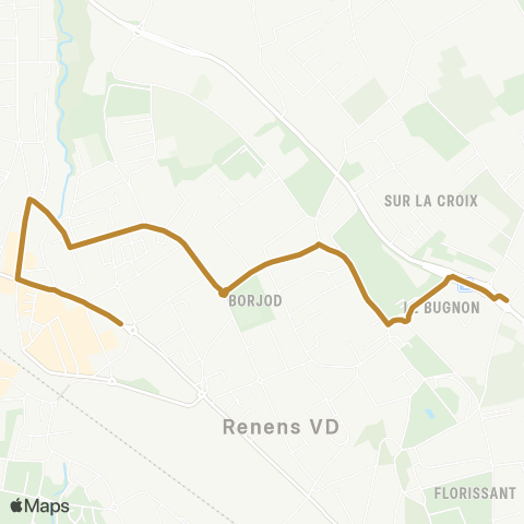tl - Transports publics lausannois Renens VD, Temple de Broye - Renens VD, Avenir map