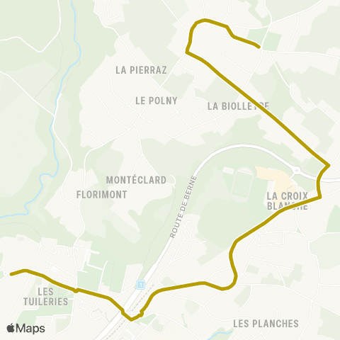 tl - Transports publics lausannois Epalinges, Ballègue - Epalinges, Bois-Murat map