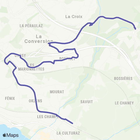 tl - Transports publics lausannois Lutry, gare - Lutry, Croix/Lutry map