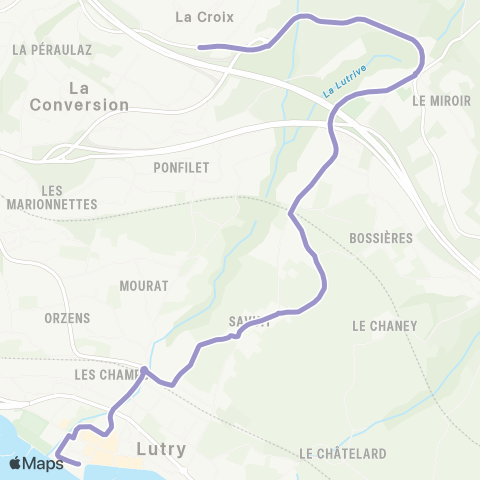 tl - Transports publics lausannois Lutry, port - Lutry, Landar map