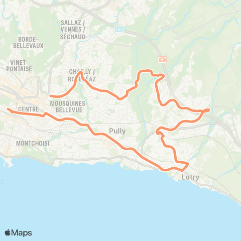 tl - Transports publics lausannois Lausanne, gare - Lausanne, Ours map