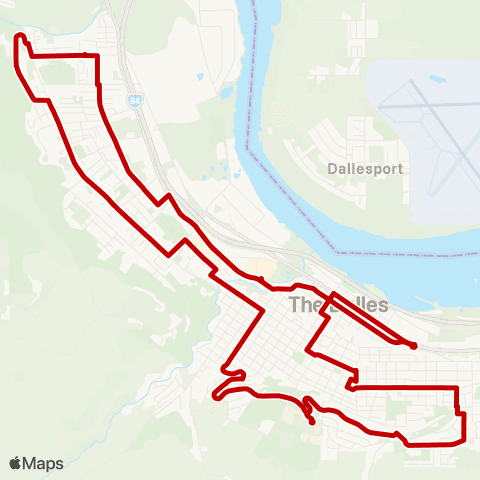 The Link The Dalles Deviated Fixed (Red) map