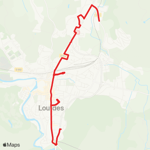 TLP Mobilités Route de Julos Ophite map