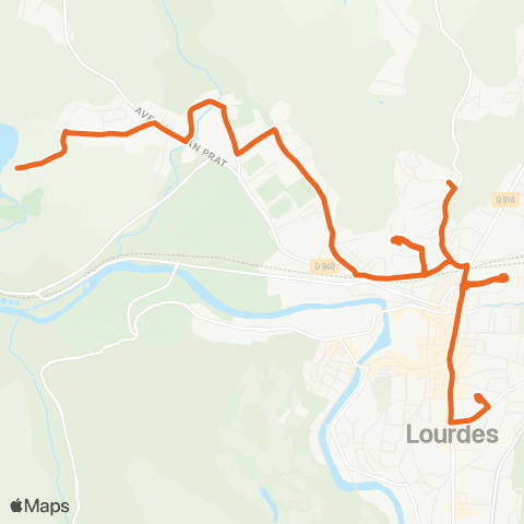 TLP Mobilités Gare routière Poueyferré / Lac map