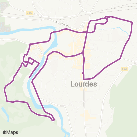 TLP Mobilités Cœur de Lourdes map