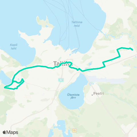 TLT Väike-Õismäe - Bussijaam - Priisle map