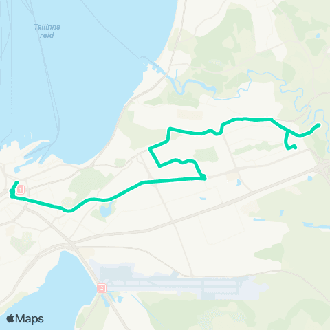 TLT Viru Keskus - Iru Hooldekodu - Priisle map
