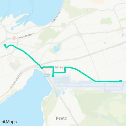 TLT Estonia - Bussijaam - Sõjamäe map