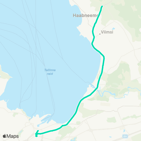 TLT Viru Keskus - Viimsi map