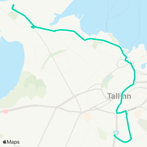 TLT Vana-Lõuna - Viru - Kopli Liinid map