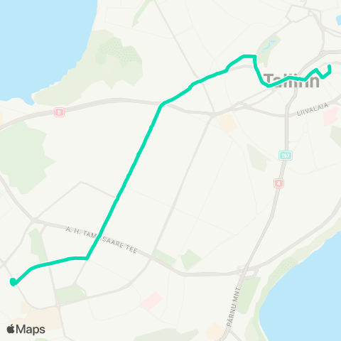TLT Mustamäe - Kaubamaja map