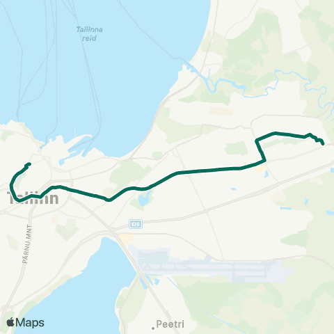 TLT Öö Balti Jaam - Priisle map