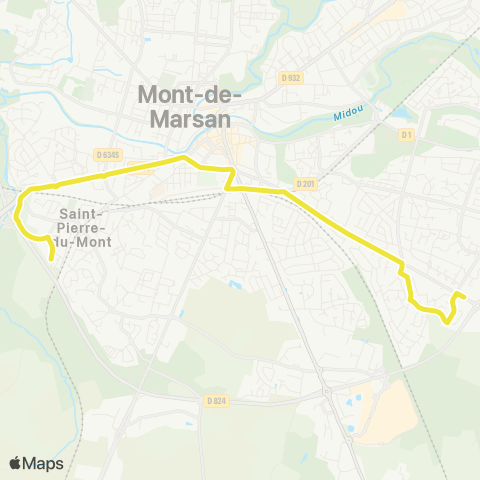 TMA P+R Théâtre de Gascogne - Houga map